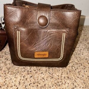 Elegant wrangler Brown Crossbody Bag